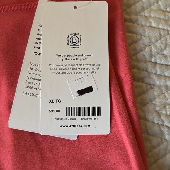 Low Start Athleta Transcend 7/8 Tight NWT - Picture 9 of 9